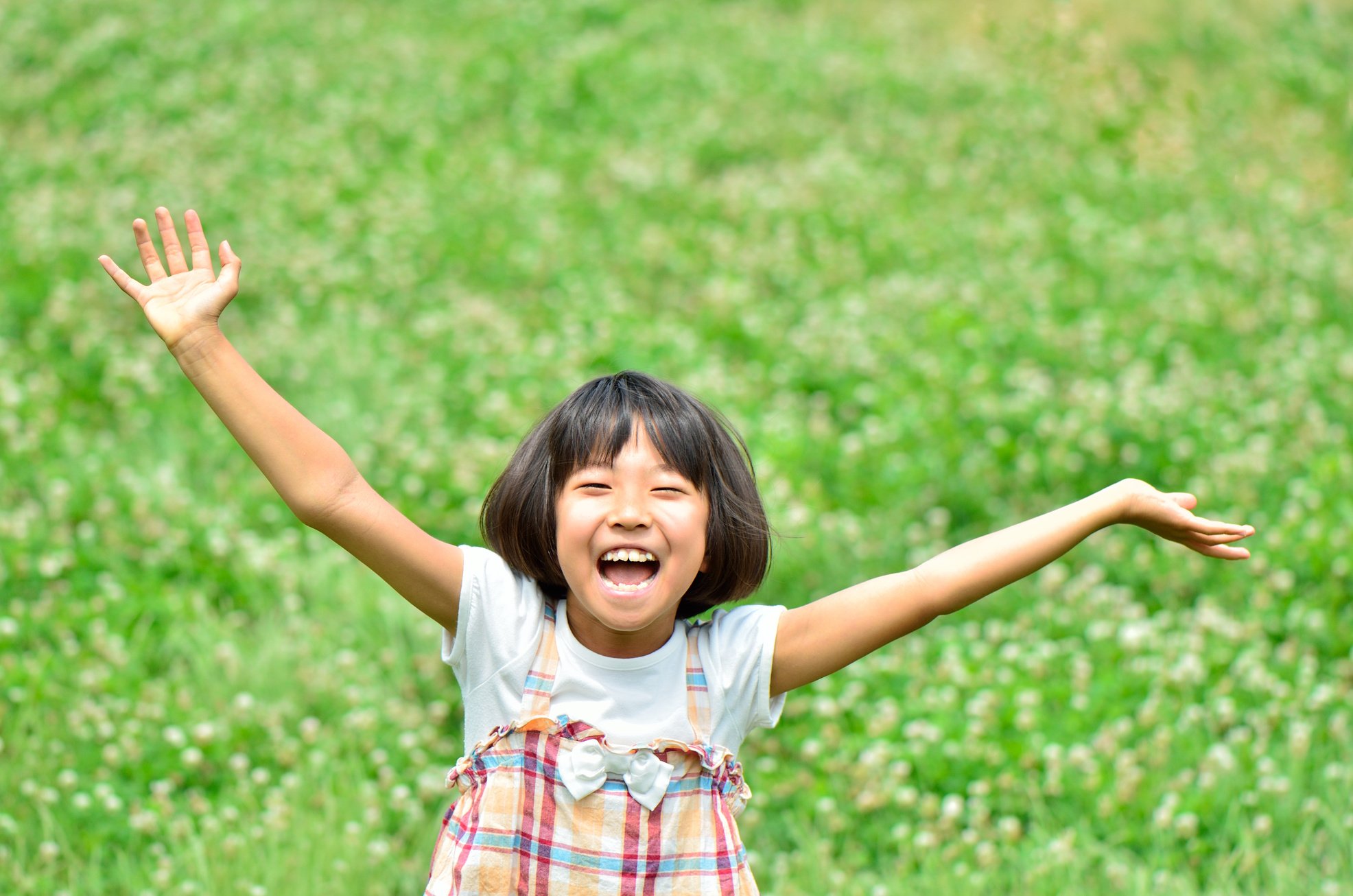 Smiling Japanese girl